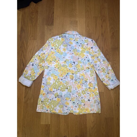 Floral Harvé Benard Blazer Size 12 - Picture 10 of 10